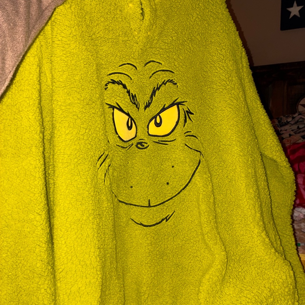 Dr. Seuss Green Zip Up Sweater